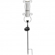 Regnmåler med solcellelampe Regnmåler med solcellelampe