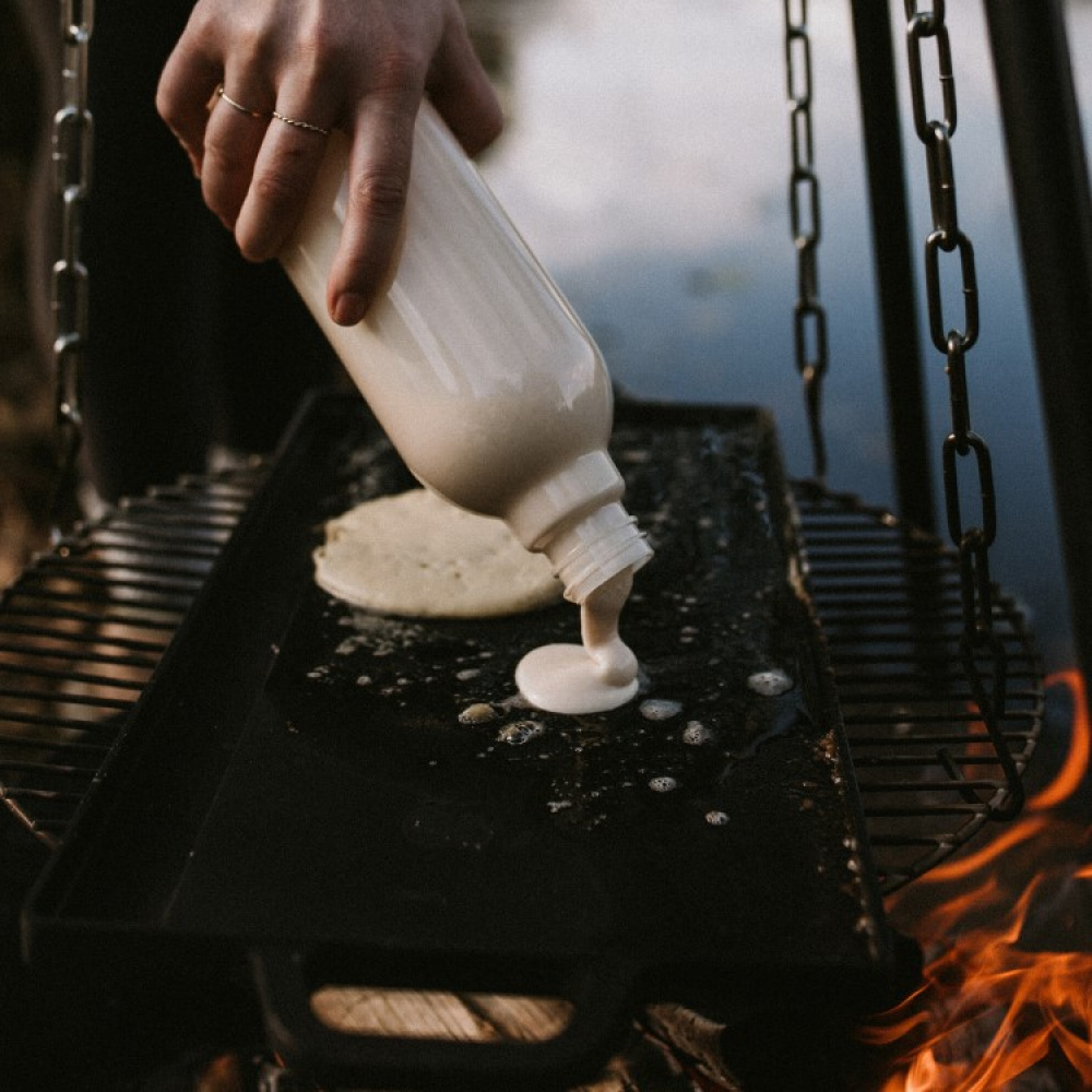 Satake vendbar grill- og stegeplade i støbejern i gruppen Hjem / Grilltilbehør hos SmartaSaker.se (14090)