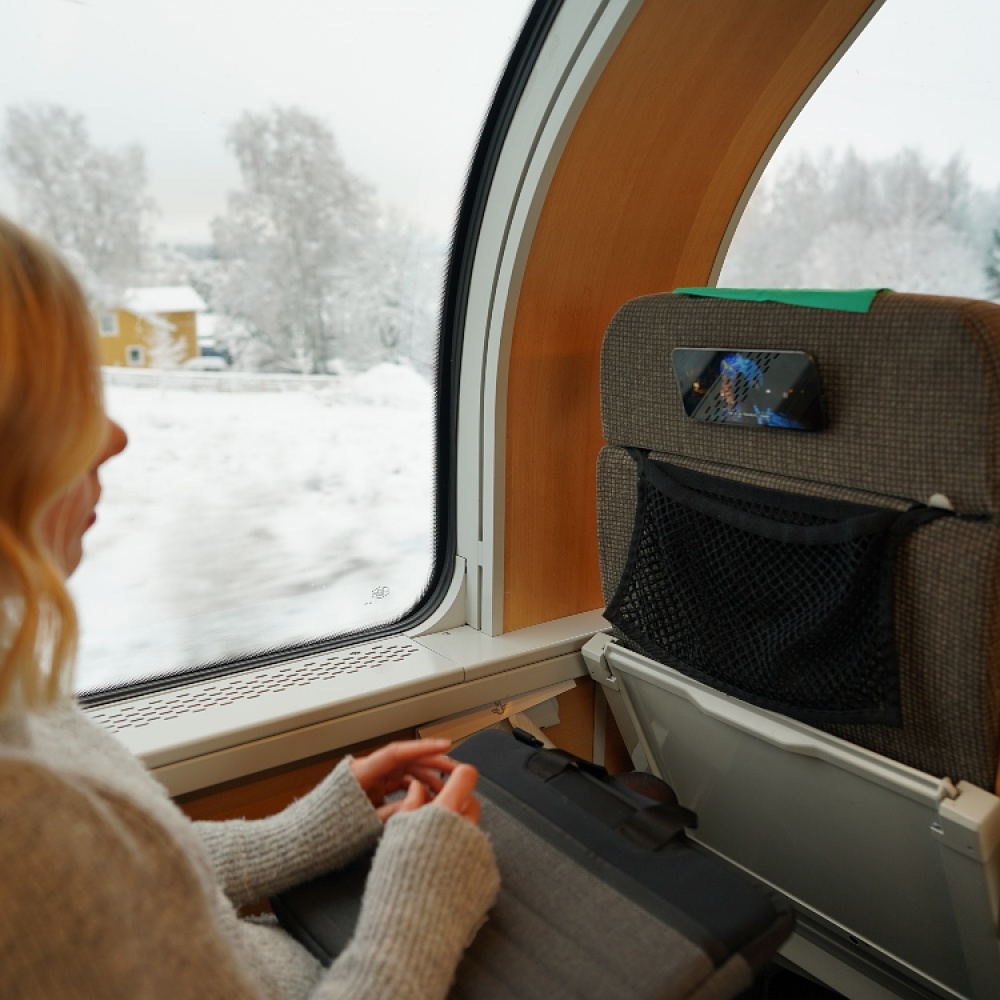Mobiltelefonholder med tekstilbeslag MoMag, Mintgrøn i gruppen Hjem / Elektronik / Mobiltilbehør hos SmartaSaker.se (14102-MiG)
