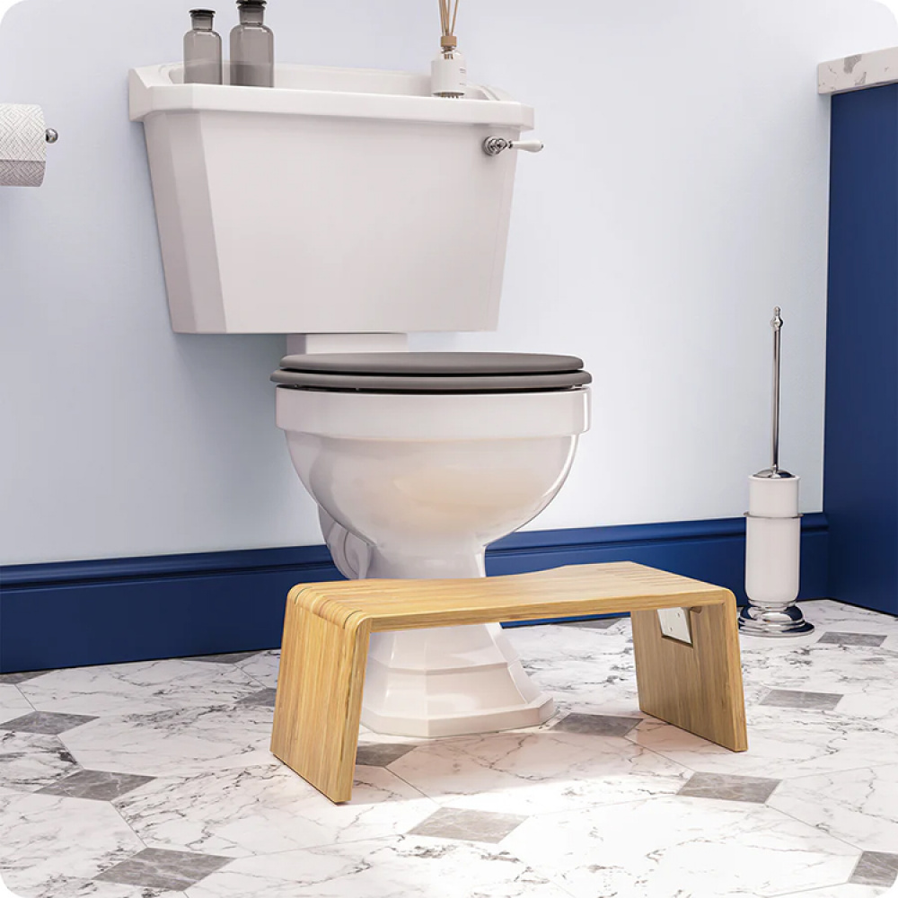 Foldbar toiletskammel i bambus, Squatty Potty i gruppen Hjem / Badeværelse / Toilet og håndvask hos SmartaSaker.se (14158)