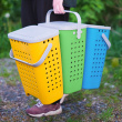 Affaldssortering Green Lizzie, tryk-og-tøm skraldespand