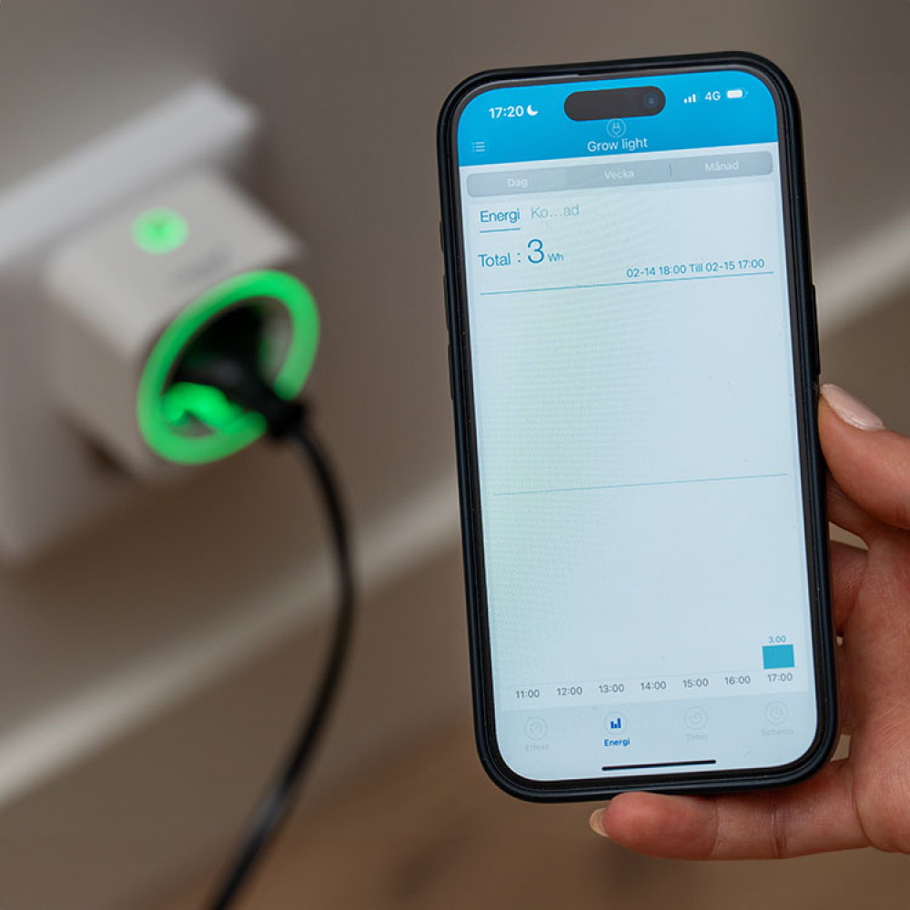 Strømudtag med timer og Bluetooth i gruppen Hjem / Elektronik / Kabler og adaptere hos SmartaSaker.se (14222)