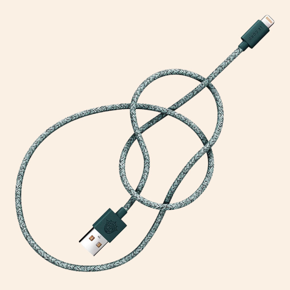 USB-kabel i genanvendt fiskenet, 2 meter i gruppen Hjem / Elektronik / Kabler og adaptere hos SmartaSaker.se (14320)