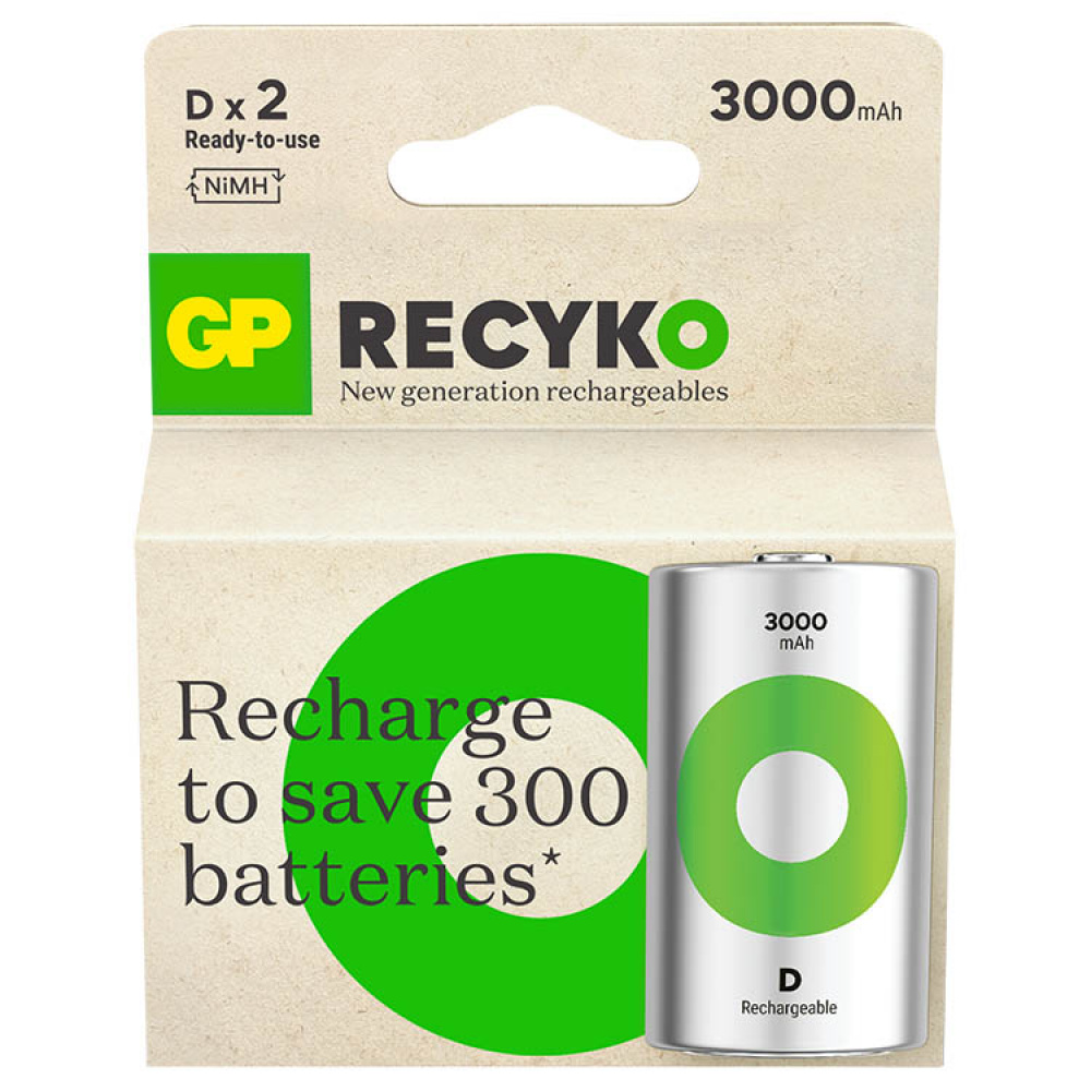 Genopladelige batterier, GP ReCyko i gruppen / Batterier hos SmartaSaker.se (14485)