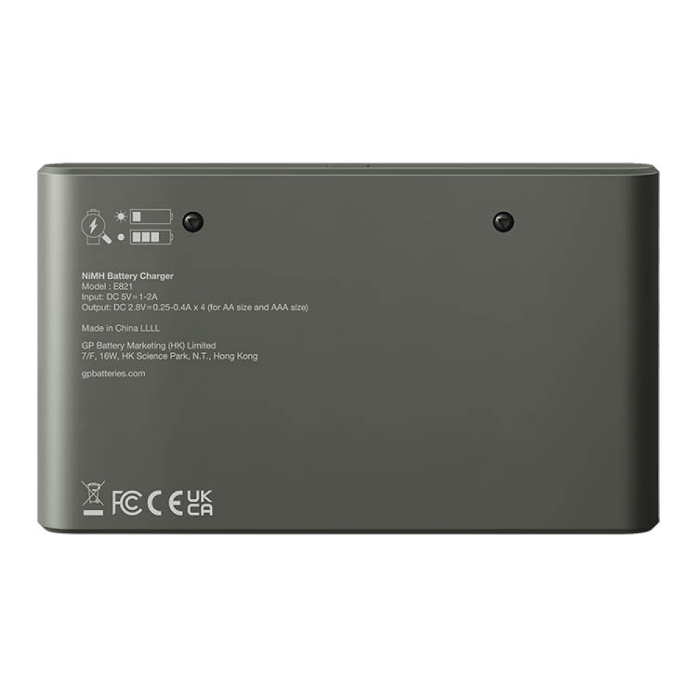 Batterioplader med batterier, GP ReCyko i gruppen Hjem / Elektronik / Forbrugerelektronik hos SmartaSaker.se (14486)