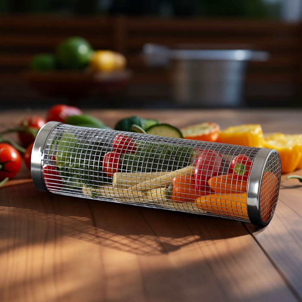 Grillkurv cylinder i gruppen Hjem / Grilltilbehør hos SmartaSaker.se (14491)