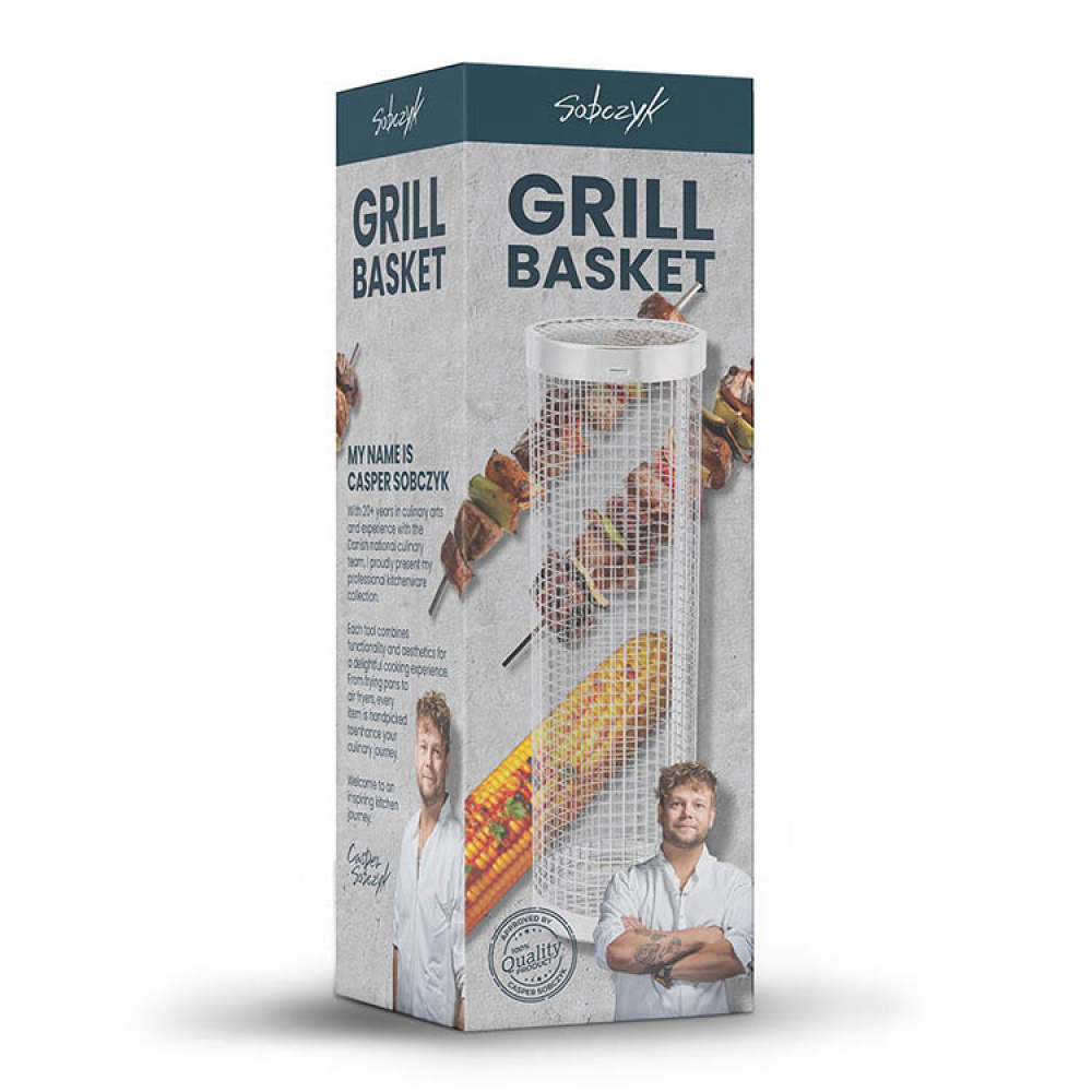 Grillkurv cylinder i gruppen Hjem / Grilltilbehør hos SmartaSaker.se (14491)