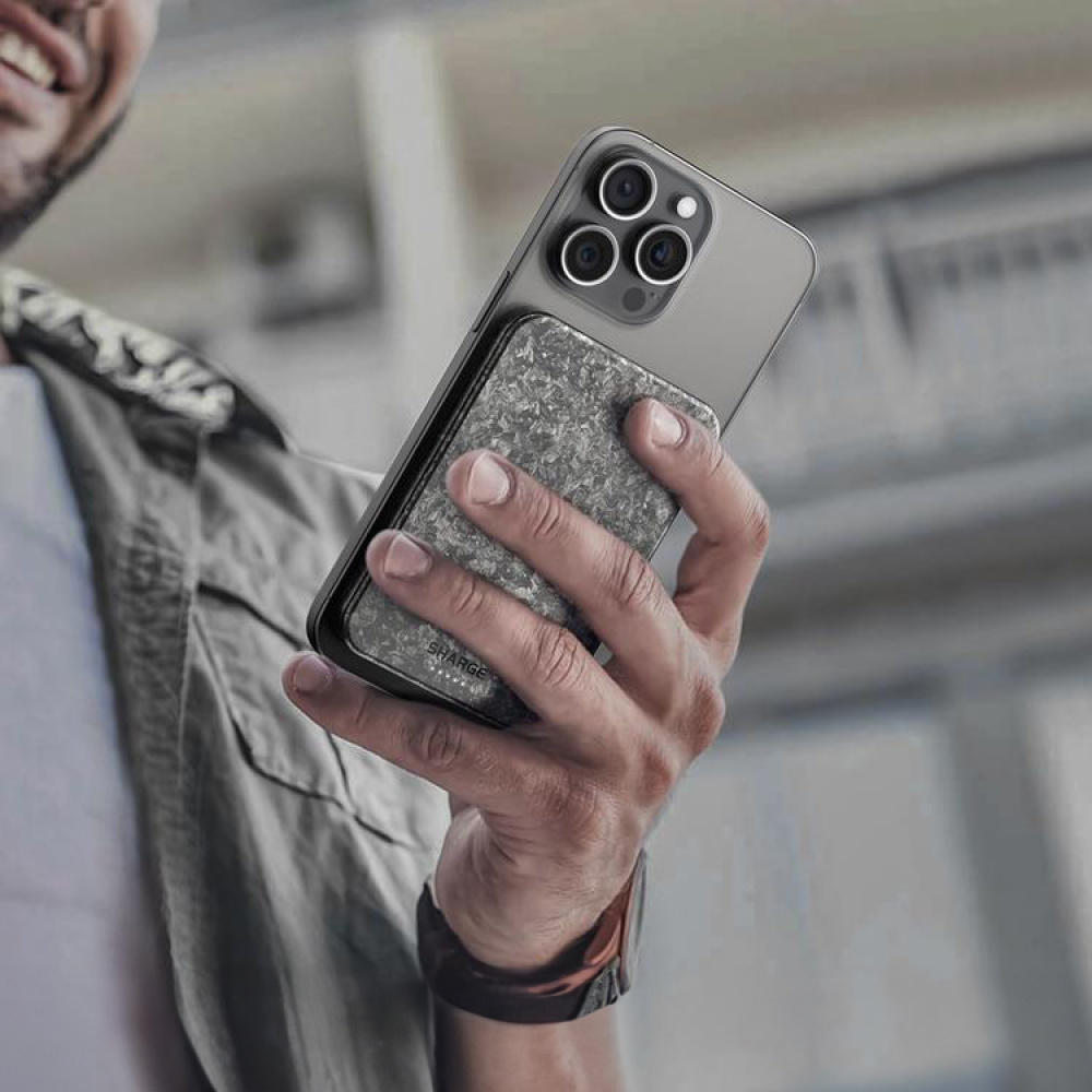Powerbank med trådløs opladning i gruppen Hjem / Elektronik / Opladere og powerbanks hos SmartaSaker.se (14527)