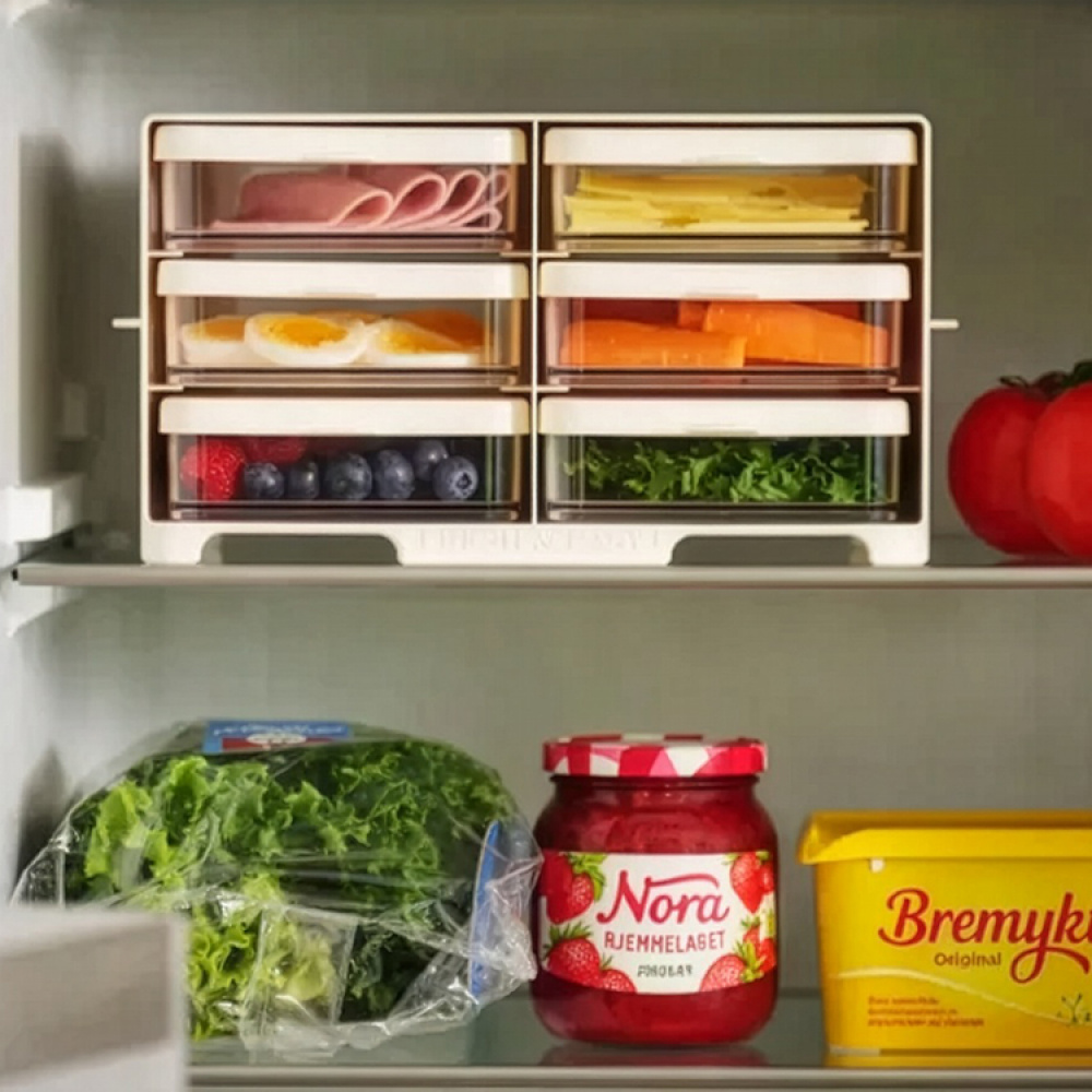 Reol med skuffer til køleskabet i gruppen Hjem / Køkkenredskaber hos SmartaSaker.se (14578)