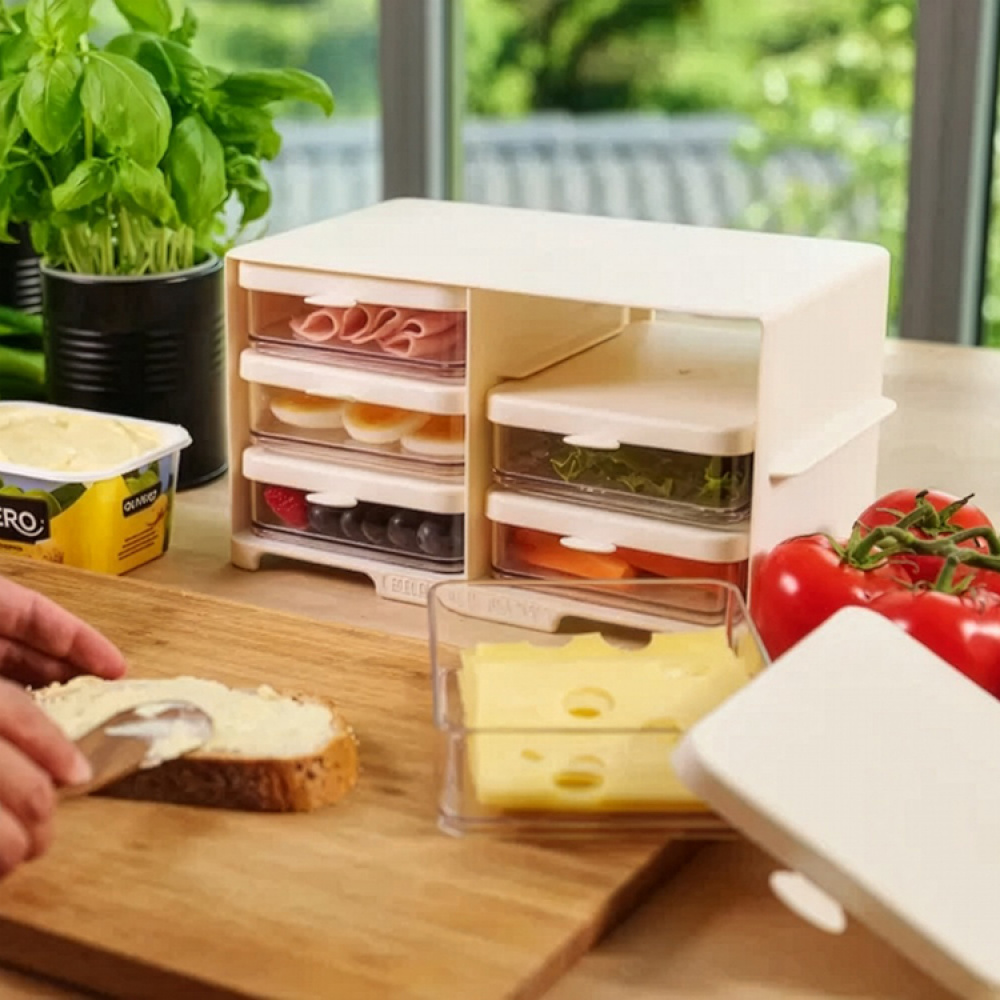 Reol med skuffer til køleskabet i gruppen Hjem / Køkkenredskaber hos SmartaSaker.se (14578)