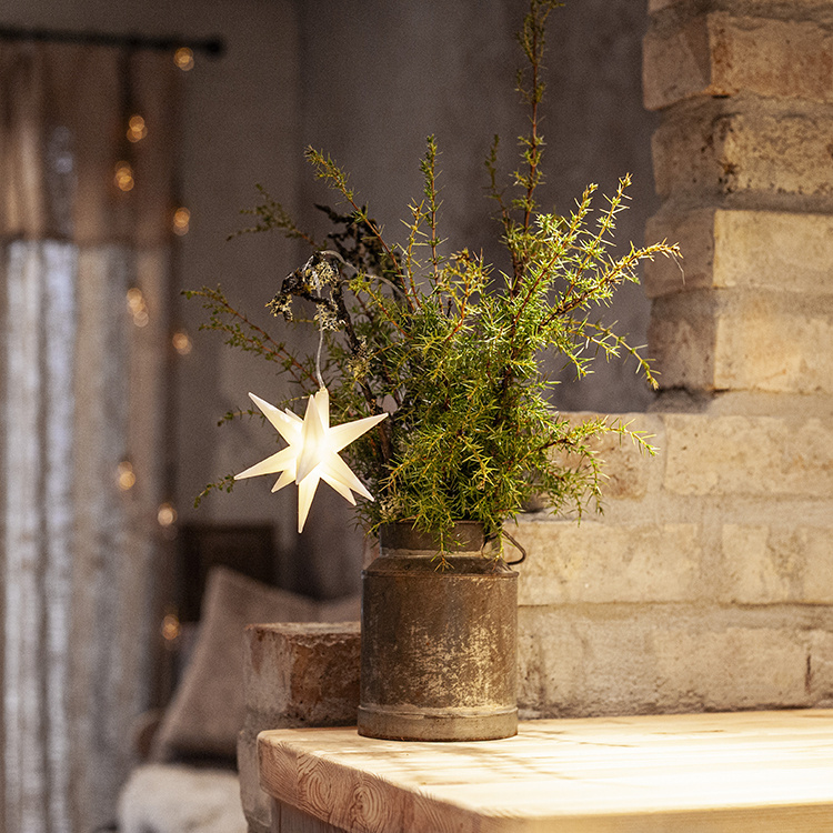 Batteridrevet mini 3D-stjerne i gruppen Højtider / Advent og jul / Julebelysning hos SmartaSaker.se (14655)