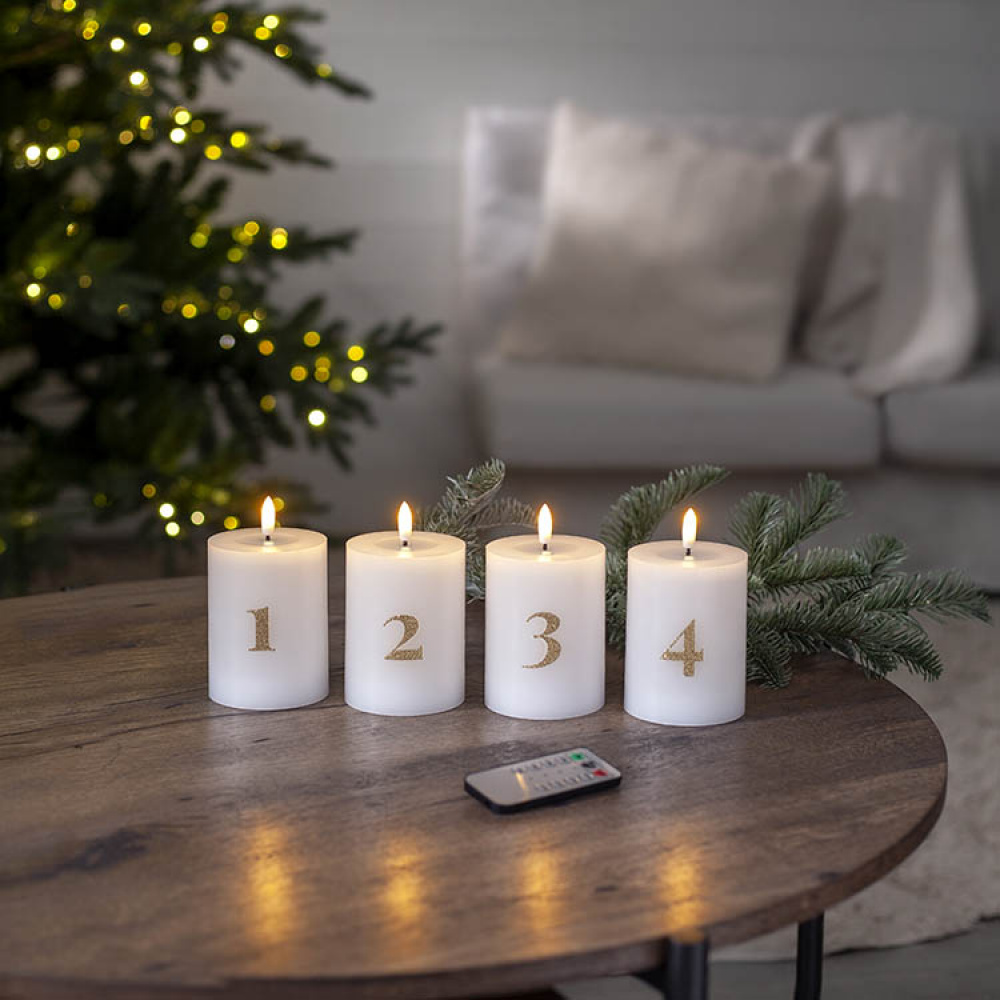 Batteridrevne adventslys med tal i gruppen Advent og jul / Julebelysning hos SmartaSaker.se (14661)