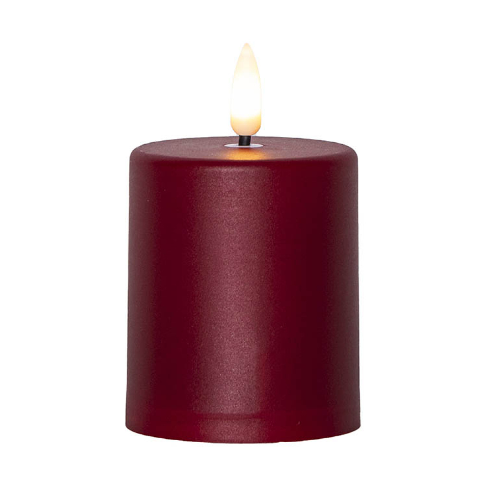 Lille bloklys med skumringssensor, Rød i gruppen Belysning / Udendørsbelysning / Bloklys og lanterner hos SmartaSaker.se (14687)