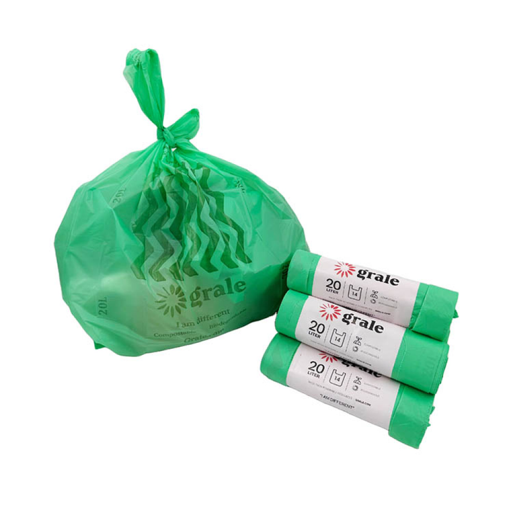 Komposterbar affaldspose, Grale i gruppen Hjem / Miljøvenlig / Kildesortering hos SmartaSaker.se (14718)