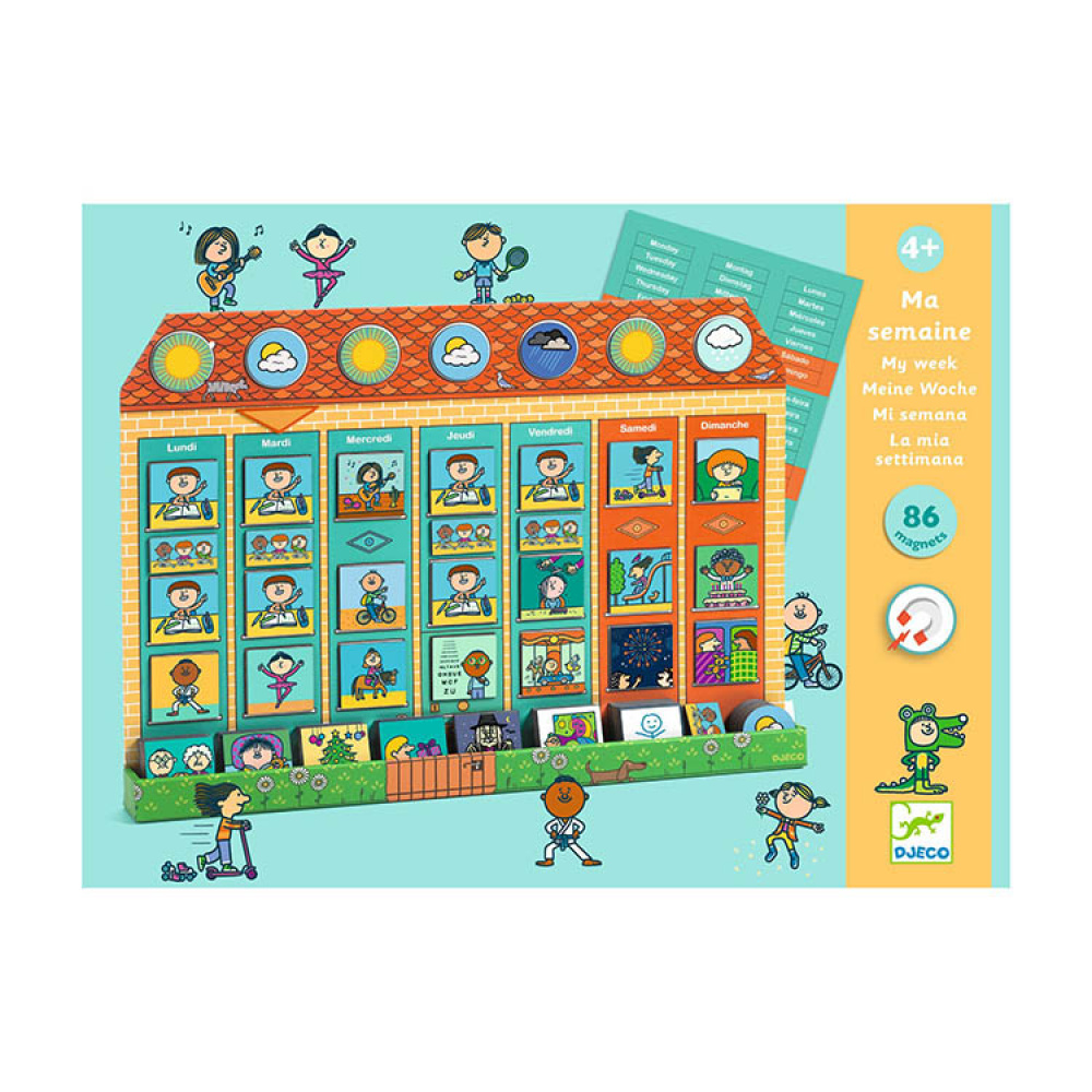 Magnetisk ugekalender til børn i gruppen Hjem / Børneting hos SmartaSaker.se (14770)