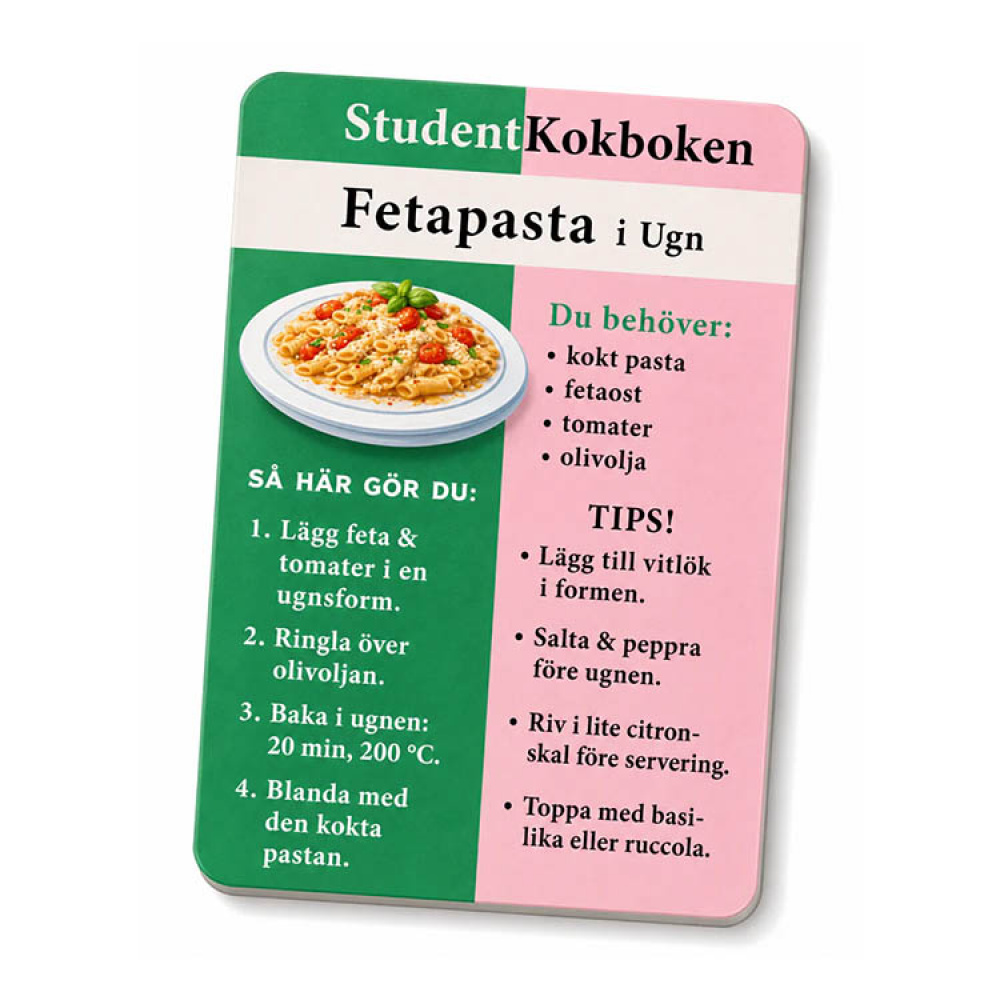 Studenterkogebog i lommeformat i gruppen Fritid / Spil & Leg hos SmartaSaker.se (14838)