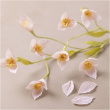 Pysselblomster af crepepapir