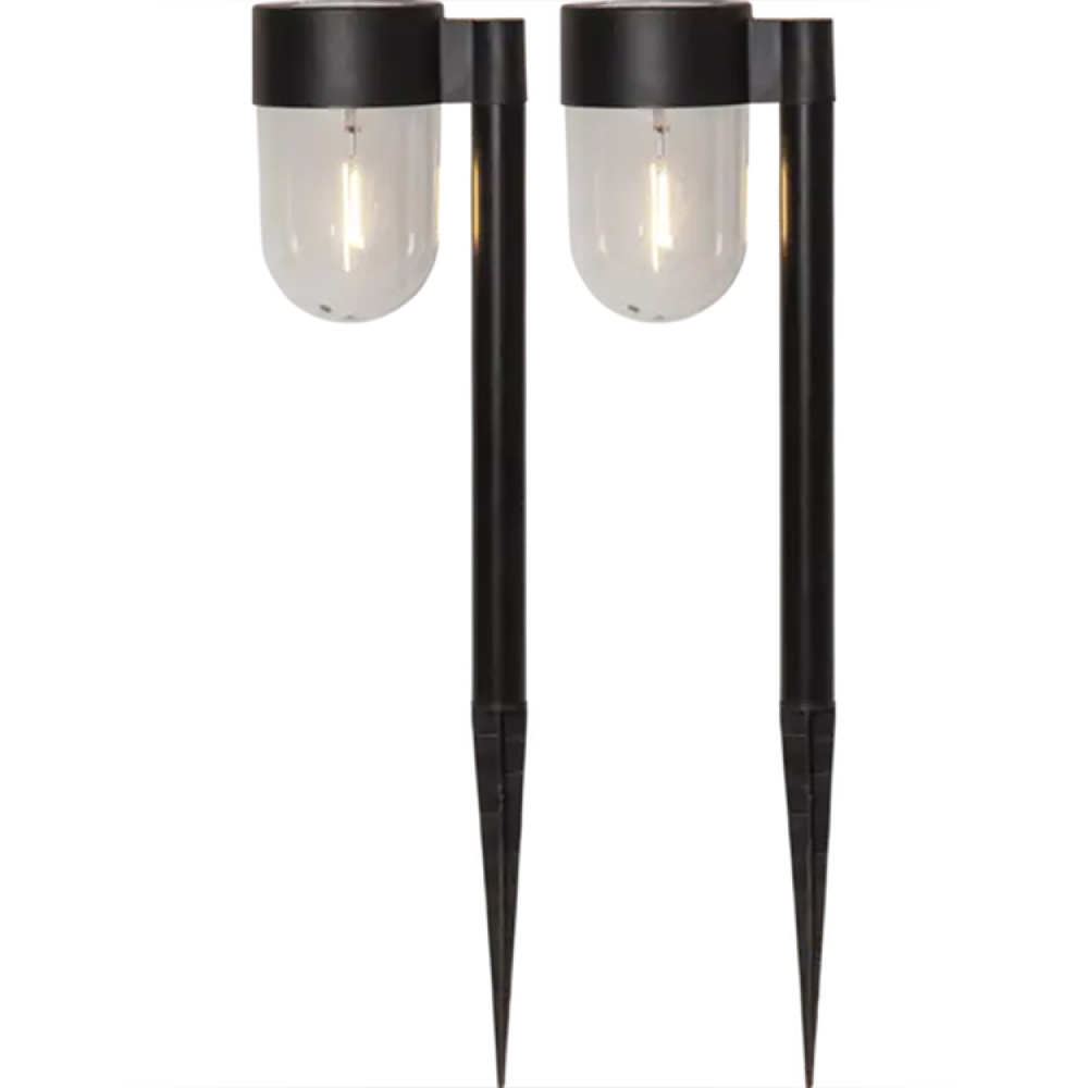 Solcelledrevet havebelysning, 2-pak, 30 cm i gruppen Belysning / Udendørsbelysning / Solcellelamper hos SmartaSaker.se (14849)
