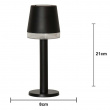 Solcelleladet bordlampe mini