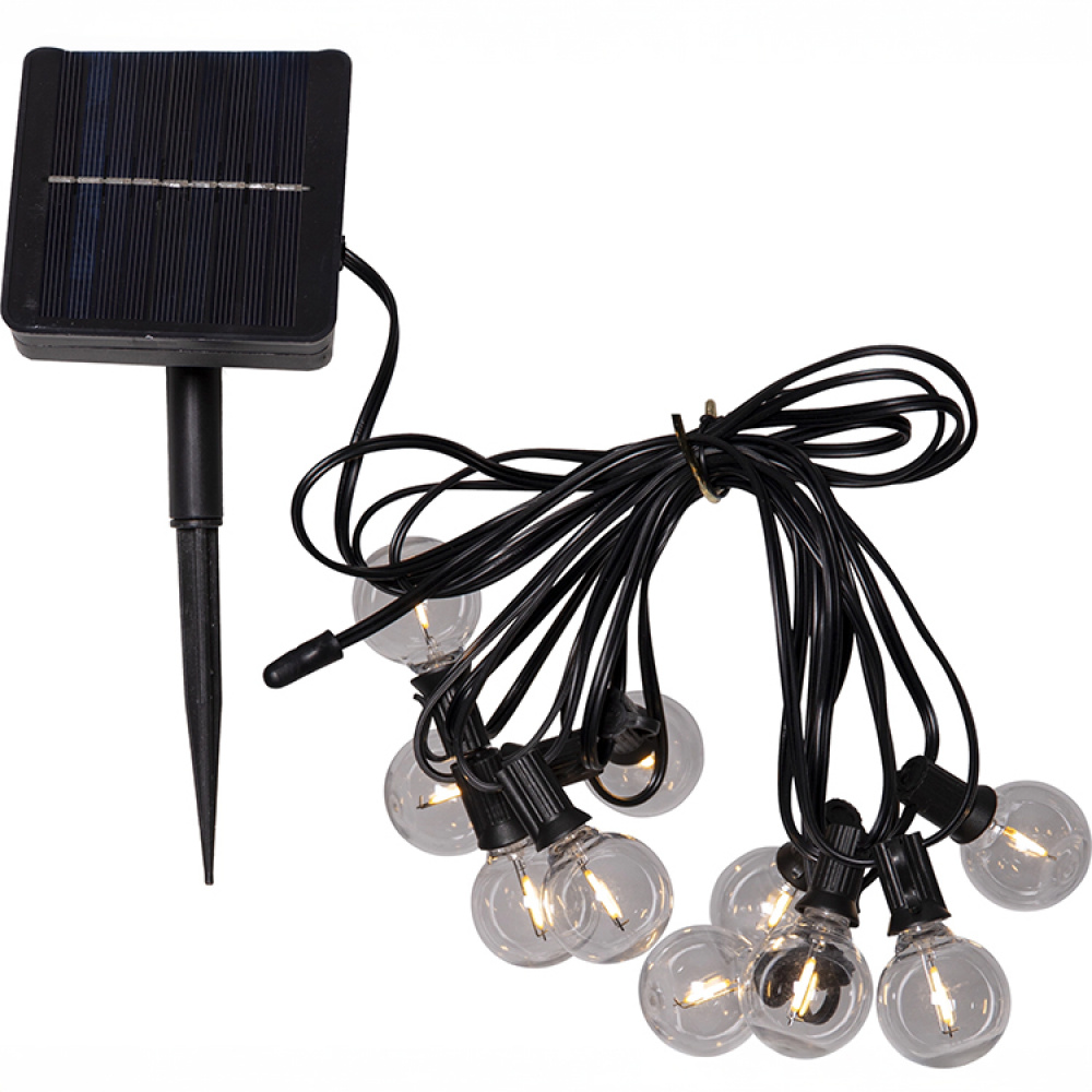 Solcelledningslys med hængende små glødelamper i gruppen Belysning / Udendørsbelysning / Solcellelamper hos SmartaSaker.se (14852)