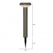 Solcelledrevet poller, 45cm, Casa