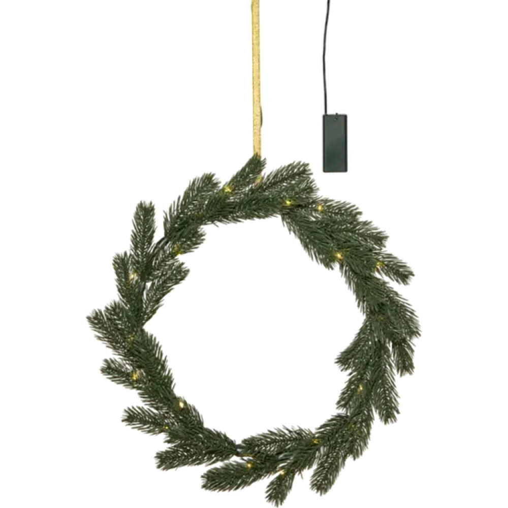 Grankrans med lys i gruppen Belysning / Indendørsbelysning hos SmartaSaker.se (14883)