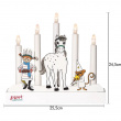 Batteridrevet Pippi-adventslysestage