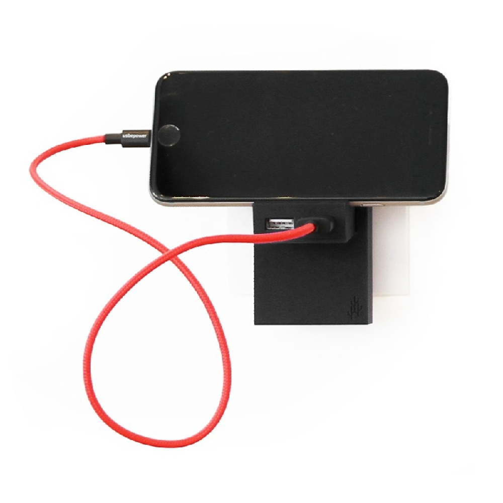 Vægadapter USB-A med stativ i gruppen Hjem / Elektronik / Mobiltilbehør hos SmartaSaker.se (14894)