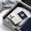 Pasholder med sporing og RFID-beskyttelse