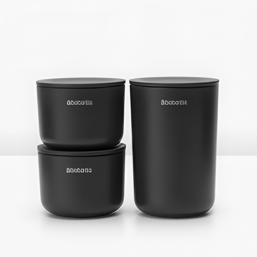 Opbevaringskrukker med låg 3-pak, Brabantia i gruppen Opbevaring / Badeværelsesopbevaring / Makeupopbevaring hos SmartaSaker.se (40051)