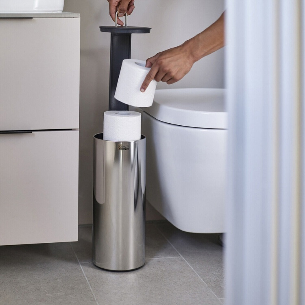 Opbevaring til toiletpapir i rustfrit stål, Joseph Joseph i gruppen Opbevaring / Badeværelsesopbevaring hos SmartaSaker.se (40086)