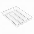 Transparent bestikbakke med 5 rum
