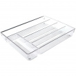 Transparent bestikbakke med 5 rum