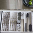 Bestikbakke, justerbar, TOWER CUTLERY CASE, Yamazaki, 35 x 30~47,5 x H 5,5 cm