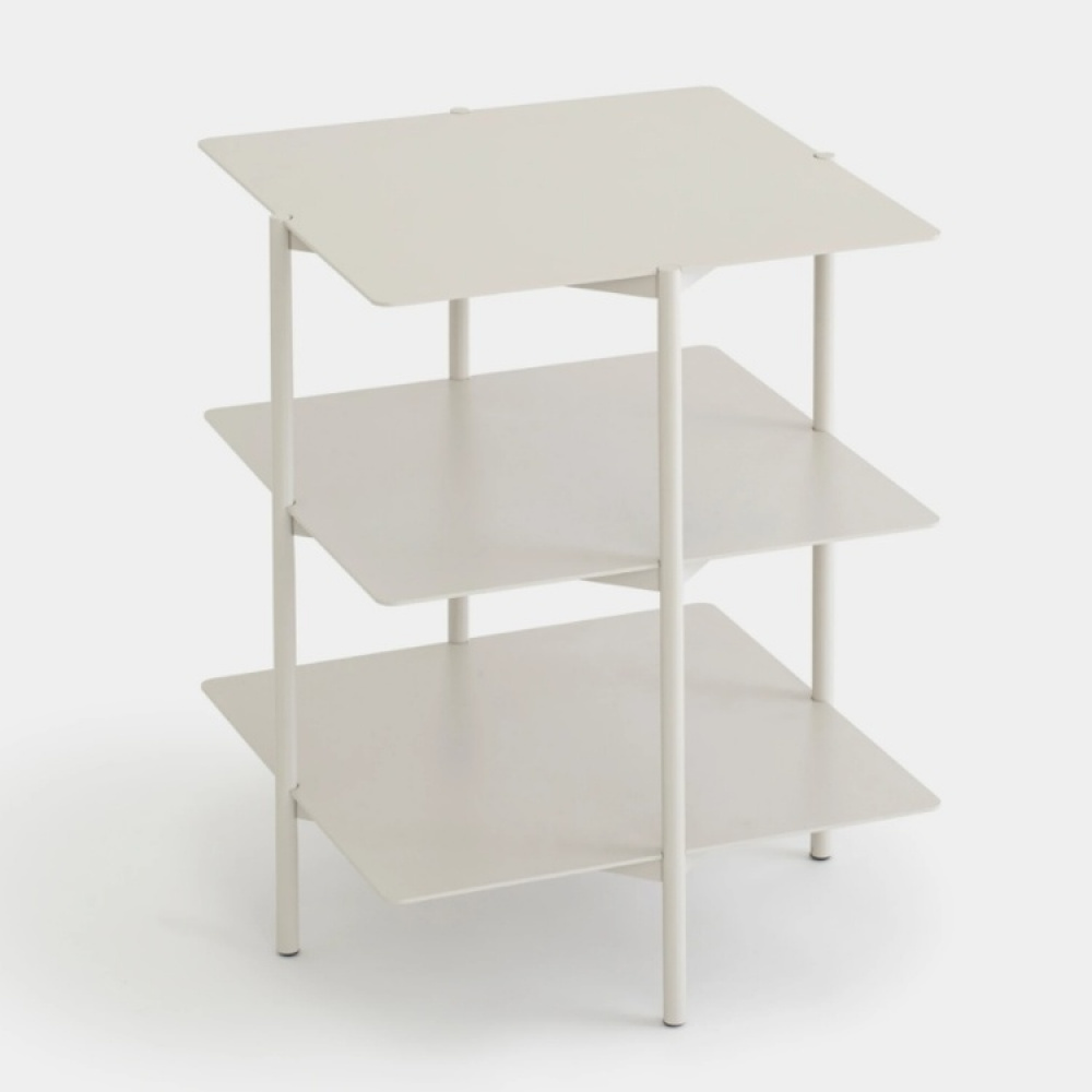Bord med opbevaring, metal, UMBRA TIER SIDE TABLE, 42 x 42 x H 54 cm, grå i gruppen Opbevaring / Hallopbevaring hos SmartaSaker.se (40213)