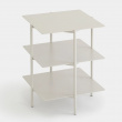 Bord med opbevaring, metal, UMBRA TIER SIDE TABLE, 42 x 42 x H 54 cm, grå