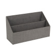 Brevholder, Canvas Laminat, GEORGE, 25,5 x 10 x H14,5 cm, Grå