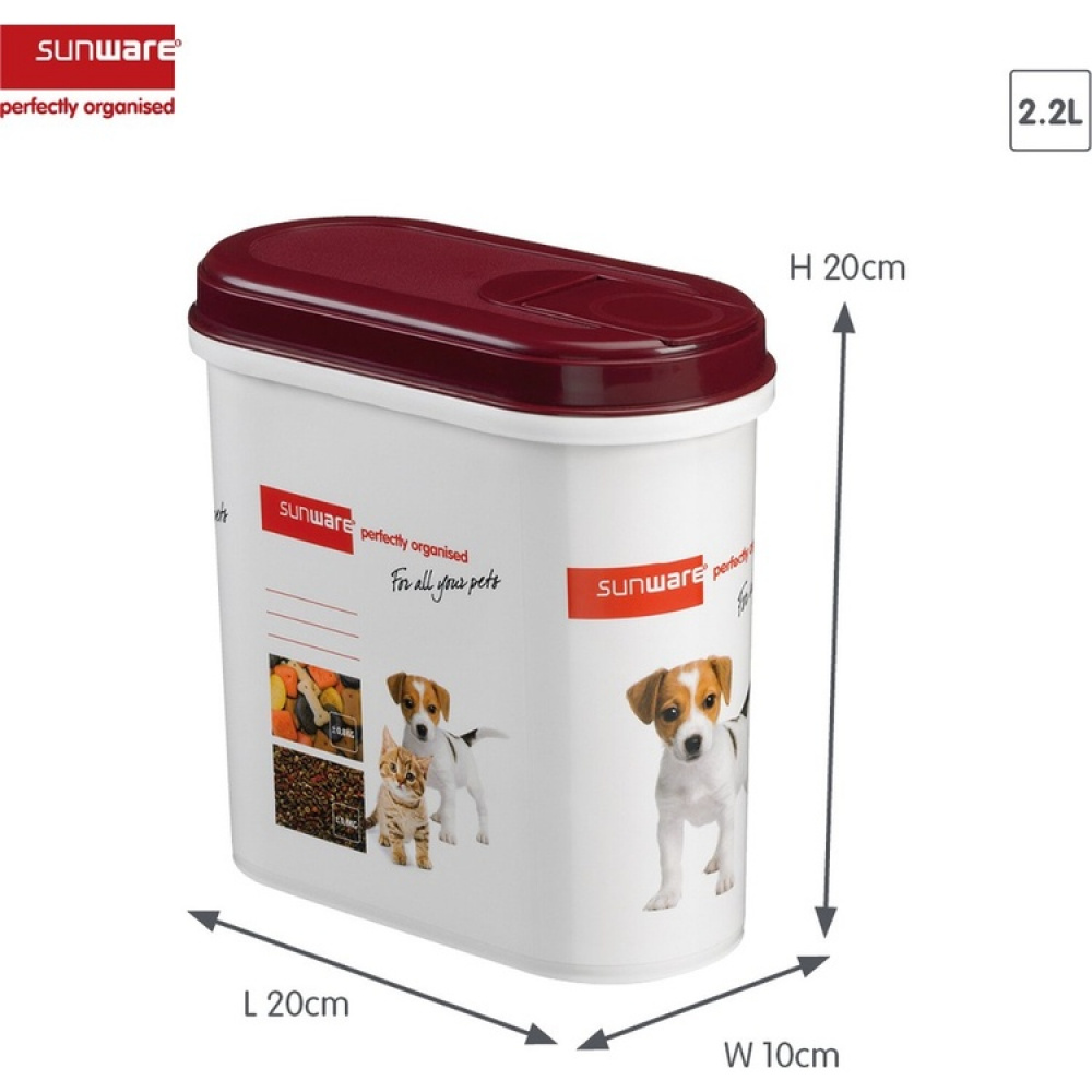 Opbevaringsbøtte til hunde- og kattefoder 2,2L i gruppen Opbevaring / Køkkenopbevaring / Opbevaringsbeholdere hos SmartaSaker.se (40257)