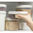 Todelt opbevaringsboks 0,63L, Sistema, Hvid