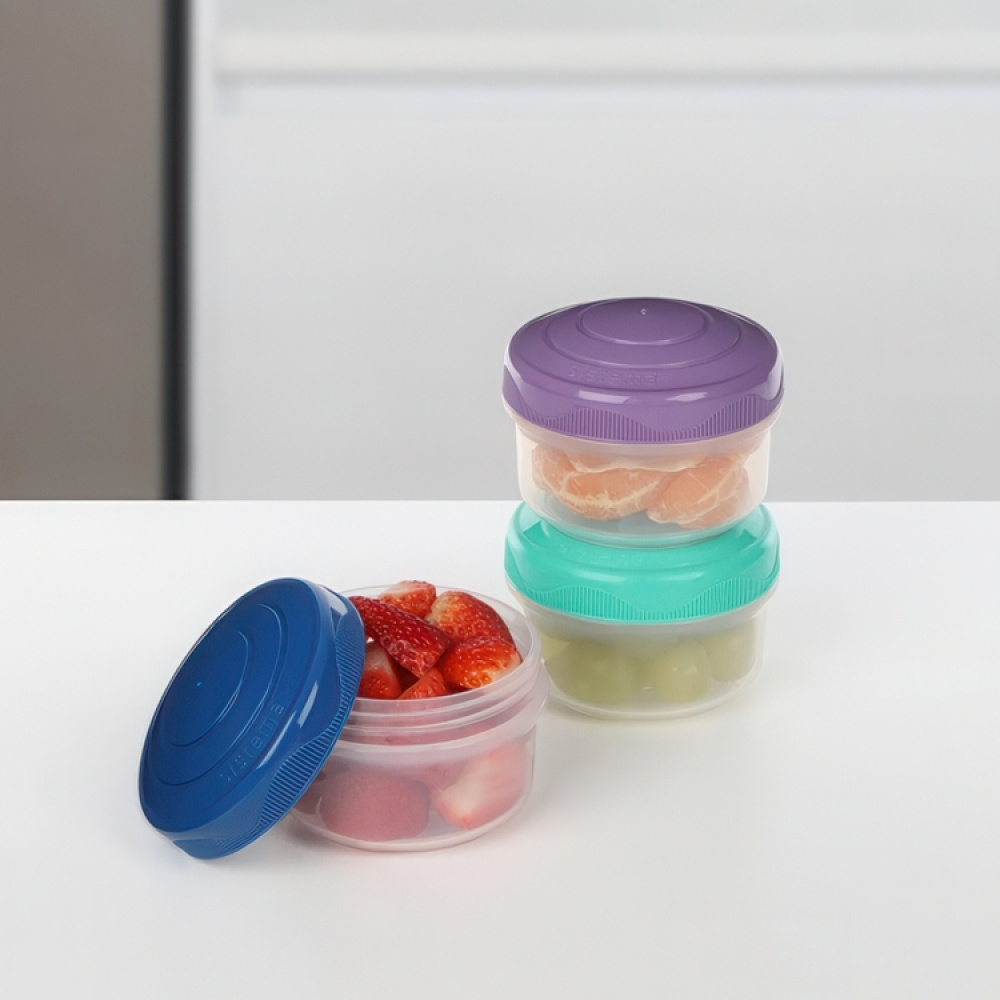 Minibøtte 3-pak 0,13 L, Sistema i gruppen Opbevaring / Køkkenopbevaring / Opbevaringsbeholdere / Sistema opbevaringsbokse hos SmartaSaker.se (40336)