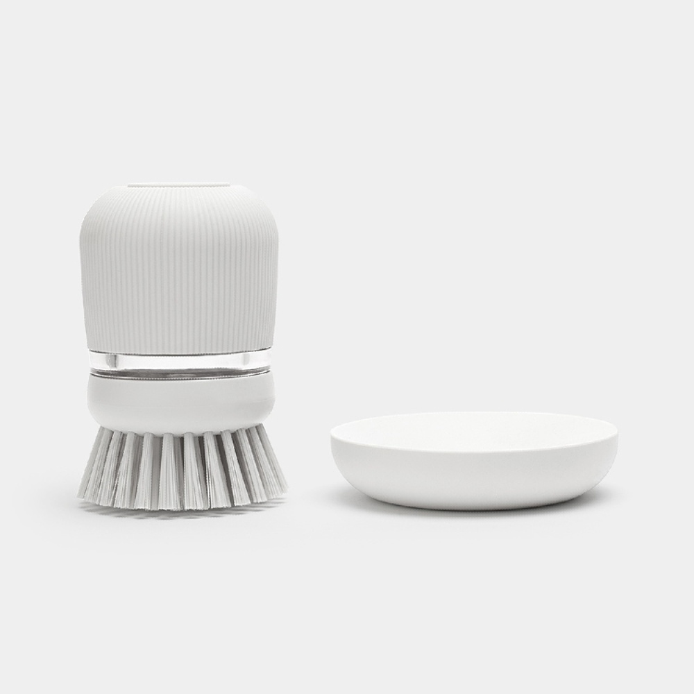 Opvaskebørste med sæbedispenser, Brabantia i gruppen Opbevaring / Rengøringsopbevaring og affaldssortering / Rengøringsklude og børster hos SmartaSaker.se (40385)