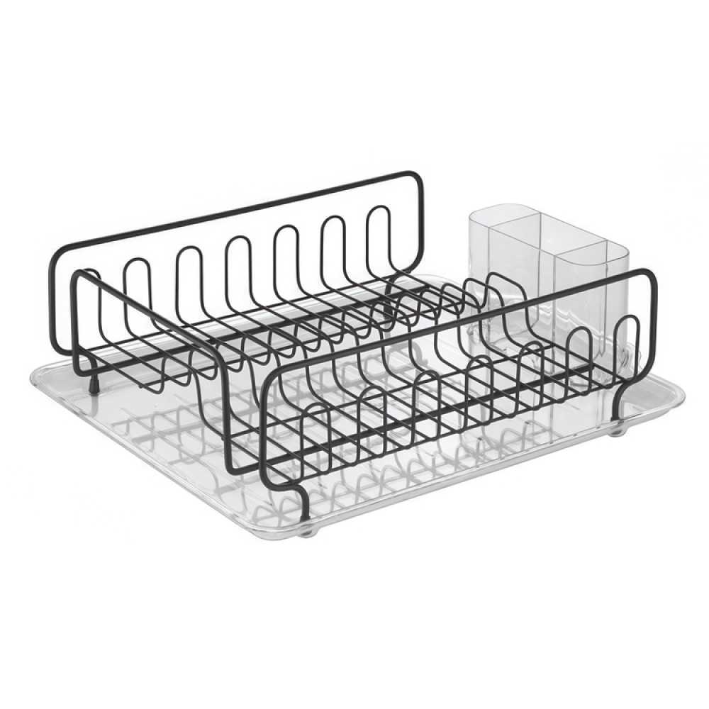 Bestikstativ med drypbakke, Sort i gruppen Opbevaring / Køkkenopbevaring / Vaskestativ og vaskebænk hos SmartaSaker.se (40448)
