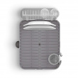 Opvaskestativ med vinglasholder, HOLSTER DISH RACK, 42 x 34,5 x H15 cm, Umbra
