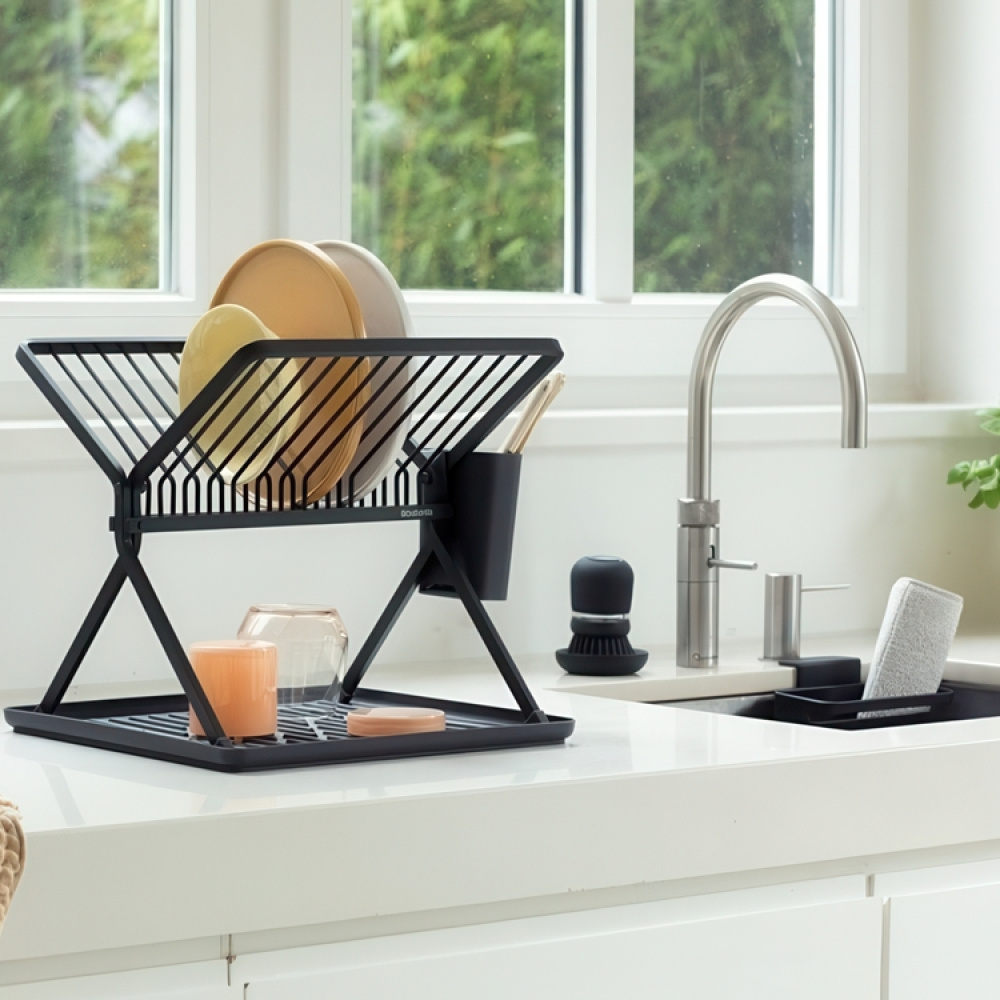 Sammenklappeligt opvaskestativ, Brabantia, mørkegrå i gruppen Opbevaring / Køkkenopbevaring / Vaskestativ og vaskebænk hos SmartaSaker.se (40455)