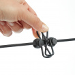 Elastisk tøjsnor med klemmer