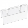 Transparent etiketklemme 3-pak