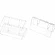 Transparent etiketklemme 3-pak