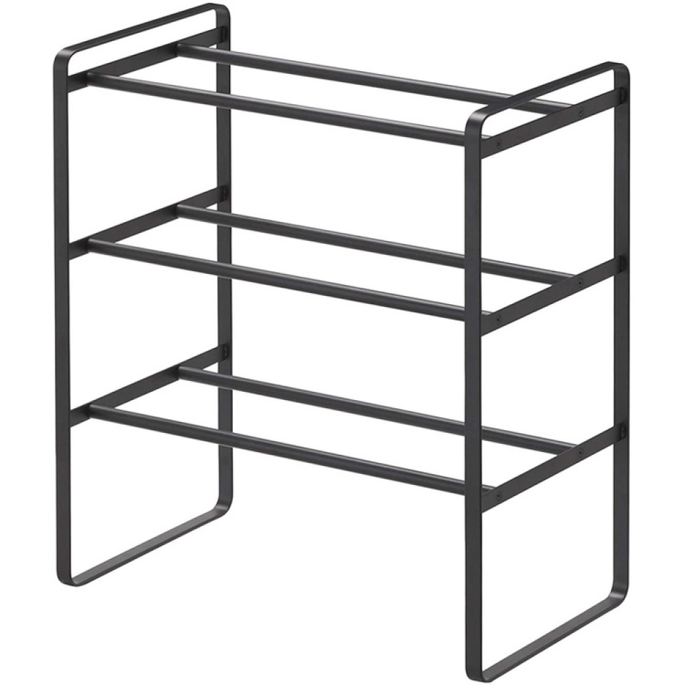 Udtrækkelig skohylde med 3 hylder, 41-70 cm, Yamazaki, Sort i gruppen Opbevaring / Hallopbevaring / Skohylder hos SmartaSaker.se (40563)