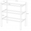 Udtrækkelig skohylde i træ og metal, 41-70 cm, Yamazaki