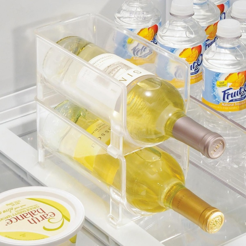Flaskestativ, Stabelbart, RPET WINE & DRINK RACK, 10 x 20 x H 10 cm, Transparent i gruppen Opbevaring / Køkkenopbevaring / Køleskabsopbevaring hos SmartaSaker.se (40603)